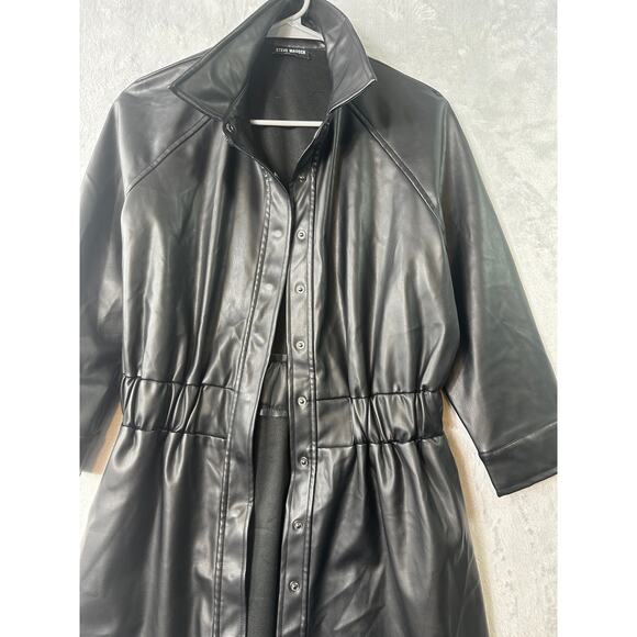 Steve Madden Faux Leather Moto Jacket – Black – Approx. M/L - Picture 7 of 7